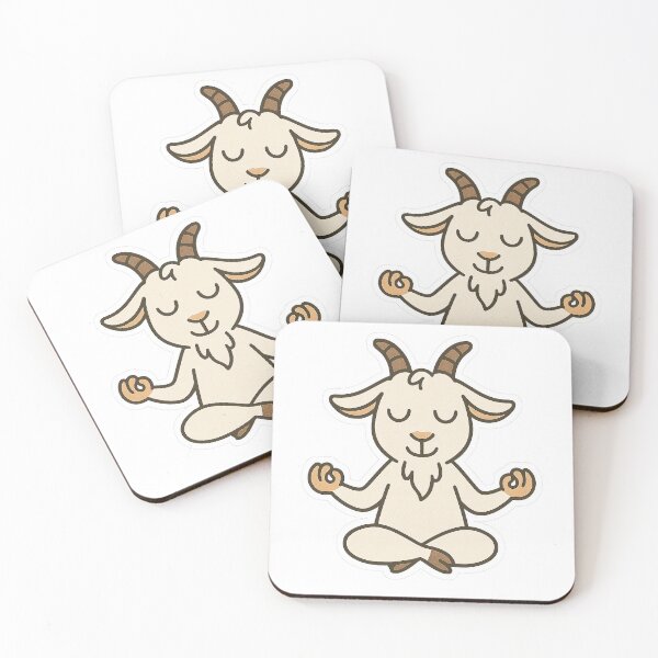 Item preview, Funny Yoga Goat Sticker designed and sold by jimnicklaus.