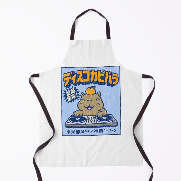 Item preview, Japanese Capybara DJ (vintage distressed look) designed and sold by ROBOTFACE T-Shirts.