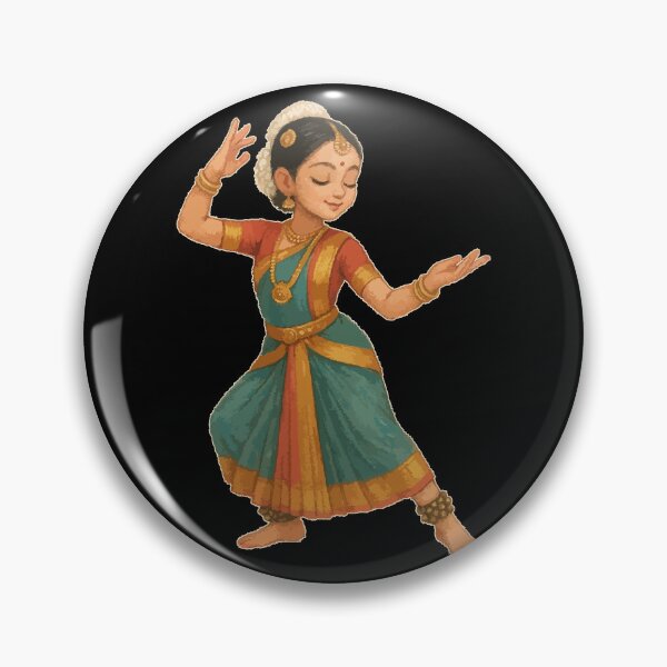 Item preview, Bharatanatyam Cute Dancer designed and sold by TomFrontierArt.