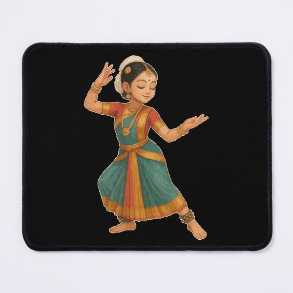 Item preview, Bharatanatyam Cute Dancer designed and sold by TomFrontierArt.