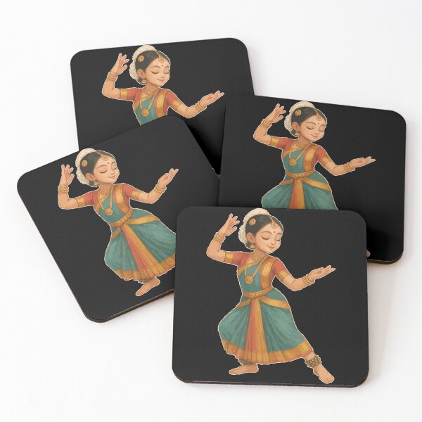 Item preview, Bharatanatyam Cute Dancer designed and sold by TomFrontierArt.