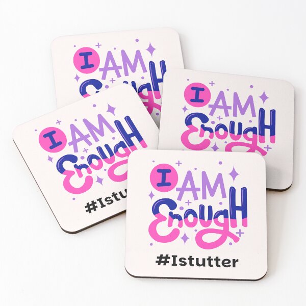 Item preview, I Am Enough #IStutter designed and sold by Stutteringsista.