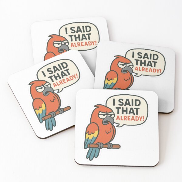 Item preview, Funny Talking Parrot Meme – Copycat Joke designed and sold by jimnicklaus.