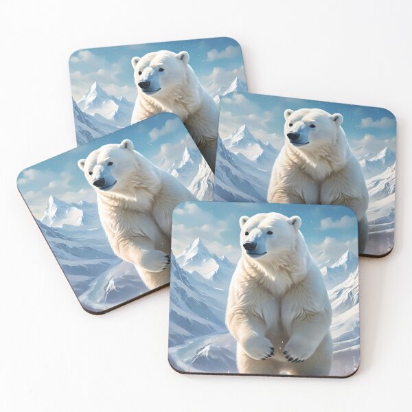 Item preview, Curious polar bear designed and sold by SanchillShop.