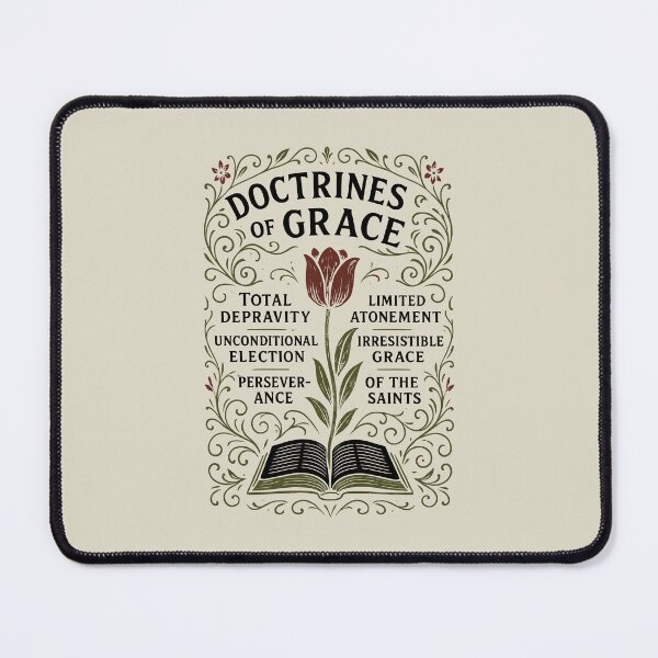 Item preview, DOCTRINES OF GRACE - TULIP - Calvinism, Reformed Theology, Doctrine - Black designed and sold by Glory After Tears.