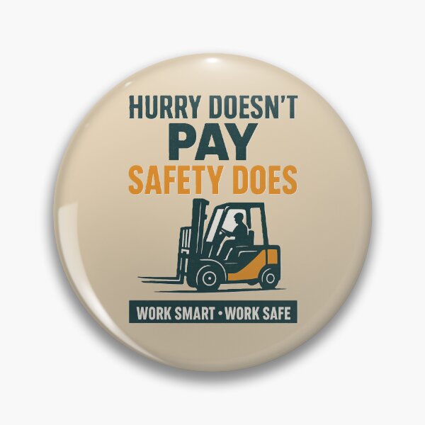 Item preview, Forklift Safety Retro – Work Smart Work Safe designed and sold by RetroNibylander.