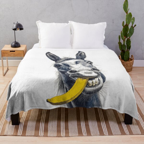 Item preview, Funny Donkey T-Shirt - Quirky Animal Banana Portrait Illustration designed and sold by Gaviani Design Studio.