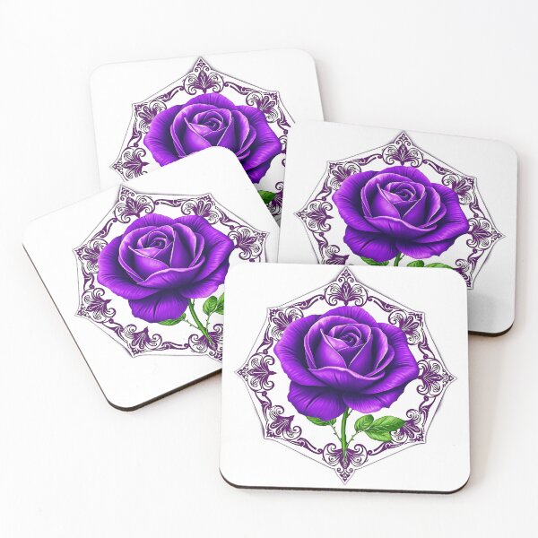 Item preview, Violet Rose with Hexagonal Lace designed and sold by sharon1210.