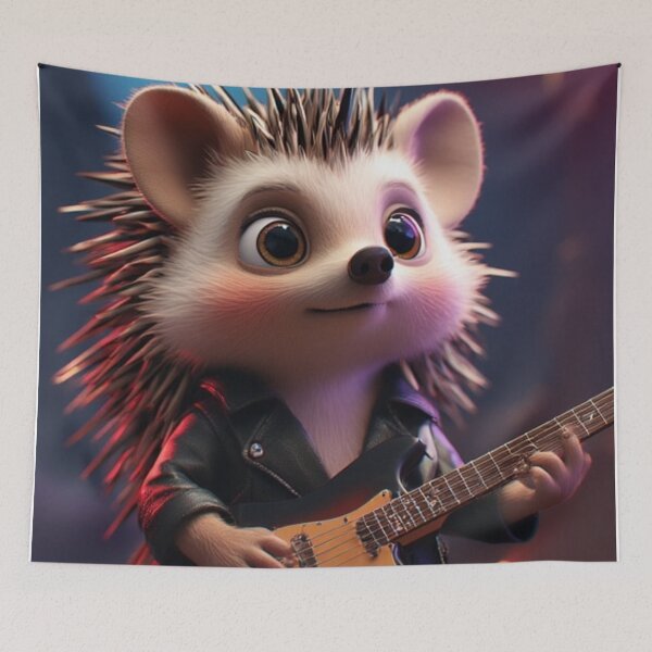 Item preview, Mico hedgehog musician designed and sold by EDigitalStore.