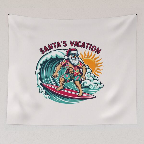 Item preview, Santa’s Vacation – Trendy, Funny & Viral Logos designed and sold by ViralVisionsCreating .
