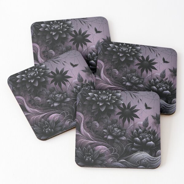Item preview, Floral pattern. Flower bouquet. Black flowers. designed and sold by MagelliShop.