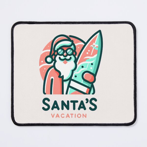 Item preview, Santa’s Vacation – Trendy, Funny & Viral Logos designed and sold by ViralVisionsCreating .