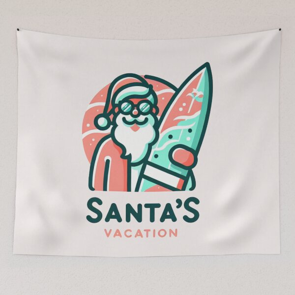Item preview, Santa’s Vacation – Trendy, Funny & Viral Logos designed and sold by ViralVisionsCreating .