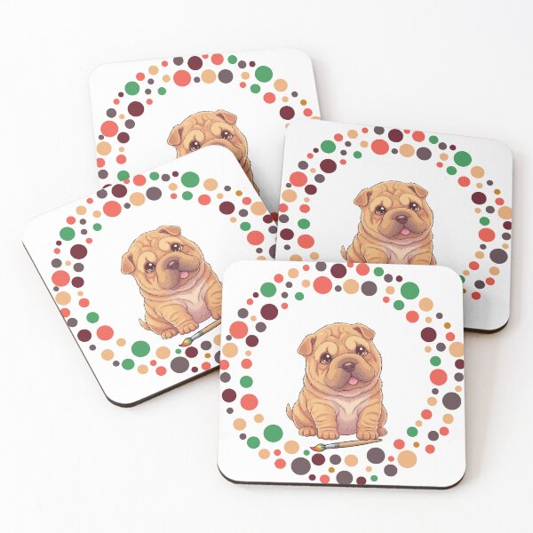 Artikelvorschau, Feiern Sie den Dot Day mit meinem Shar Pei | Bunte Hundekunst entworfen und verkauft von The Real Life Symphony.