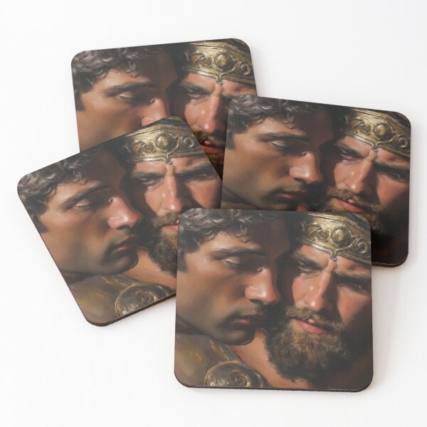 Item preview, Achilles and Patroclus - Painting designed and sold by BeardyWanderers.