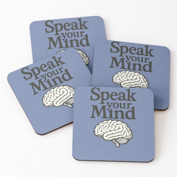 Item preview, Speak Your Mind Bold Empowering Quote designed and sold by FrictionMaxxing.
