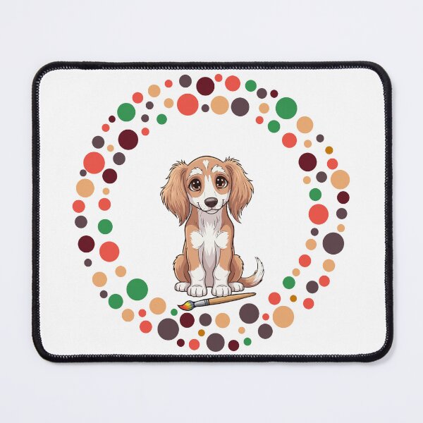 Item preview, Celebrate Dot Day with My Saluki | Colorful Dog Art  designed and sold by The Real Life Symphony.