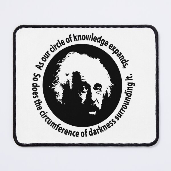 Item preview, Einstein on Knowledge and Darkness designed and sold by DoubleCap Design.