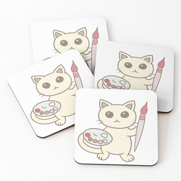 Item preview, White Cat Artist designed and sold by jmossdesigns.