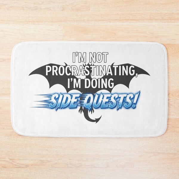 Item preview, I'm not procrastinating I'm doing SIDE QUESTS! designed and sold by Nucbit.