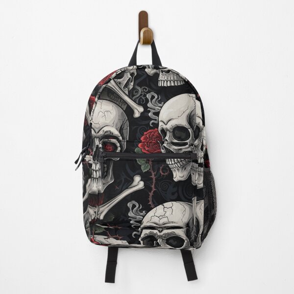 Item preview, Patrón gótico de calaveras y rosas: diseño oscuro y vanguardista designed and sold by New Dragon.