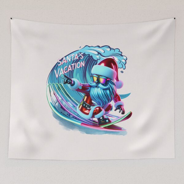 Item preview, Santa’s Vacation – Trendy, Funny & Viral Logos designed and sold by ViralVisionsCreating .