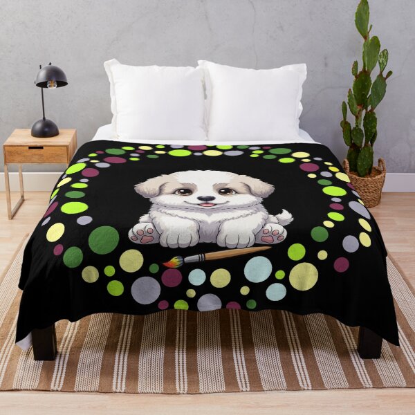 Item preview, Celebrate Dot Day with My Great Pyrenees | Colorful Dog Art designed and sold by The Real Life Symphony.