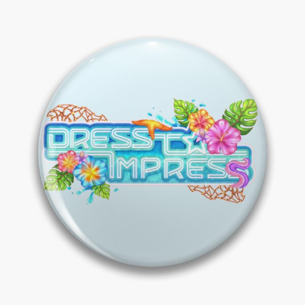 Item preview, Dress to Impress Summer Ocean Badge Logo Cute designed and sold by reyuxyu.