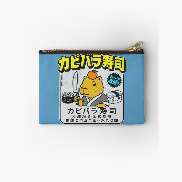 Item preview, Capybara Sushi Chef (vintage distressed look) designed and sold by ROBOTFACE T-Shirts.