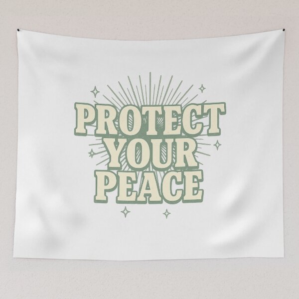 Item preview, Protect Your Peace Sage Design designed and sold by YourTrendBestie.