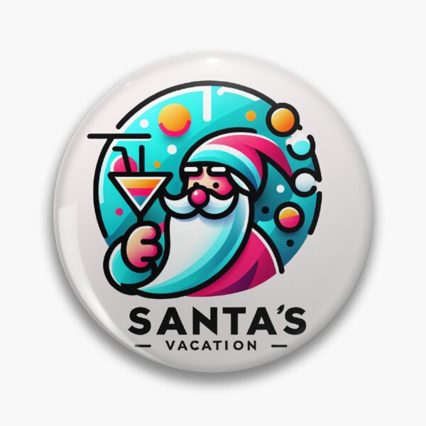 Item preview, Santa’s Vacation – Trendy, Funny & Viral Logos designed and sold by ViralVisionsCreating .
