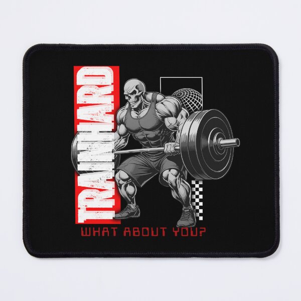 Artikelvorschau, Powerlifting Skull – TrainHard Intensity entworfen und verkauft von TrainHardCo.