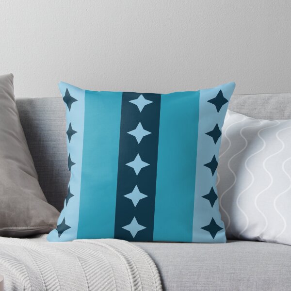 Aperçu de l'œuvre Étoiles sur rayures bleues créée et vendue par deepgoa.