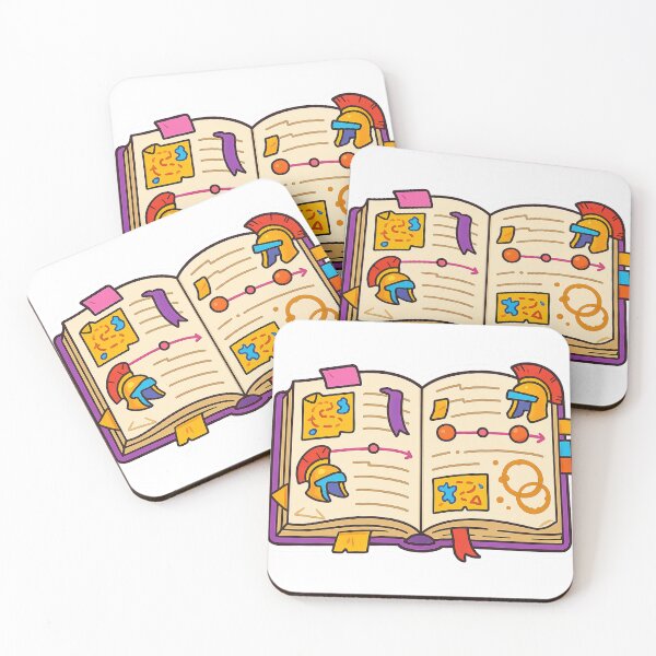 Item preview, Open schoolbook illustration with colorful drawings and symbols, AI generated designed and sold by dvoevnore.