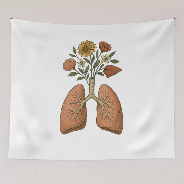Item preview, flourishing lungs designed and sold by ZenFray.