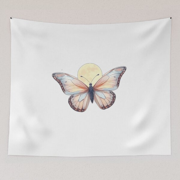Item preview, Whimsical Butterfly with Clouds and Stars designed and sold by sharon1210.