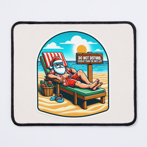 Item preview, Santa’s Vacation – Trendy, Funny & Viral Logos designed and sold by ViralVisionsCreating .