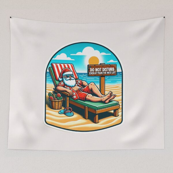 Item preview, Santa’s Vacation – Trendy, Funny & Viral Logos designed and sold by ViralVisionsCreating .