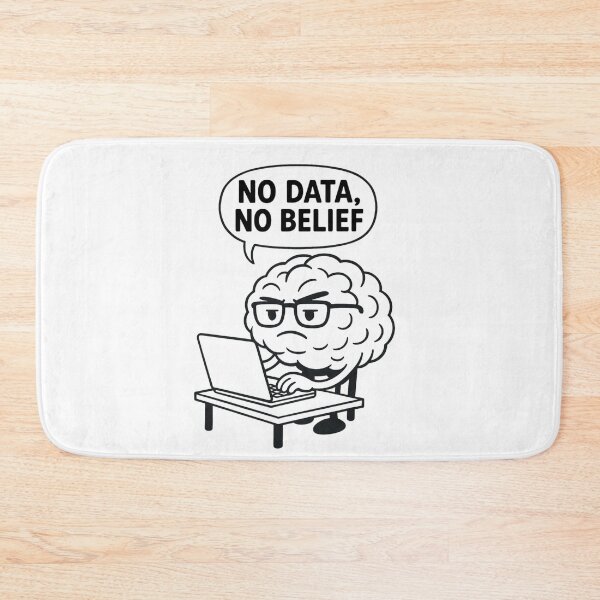 Item preview, No Data No Belief – Funny Brain Science Geek Design designed and sold by jelonkaa.