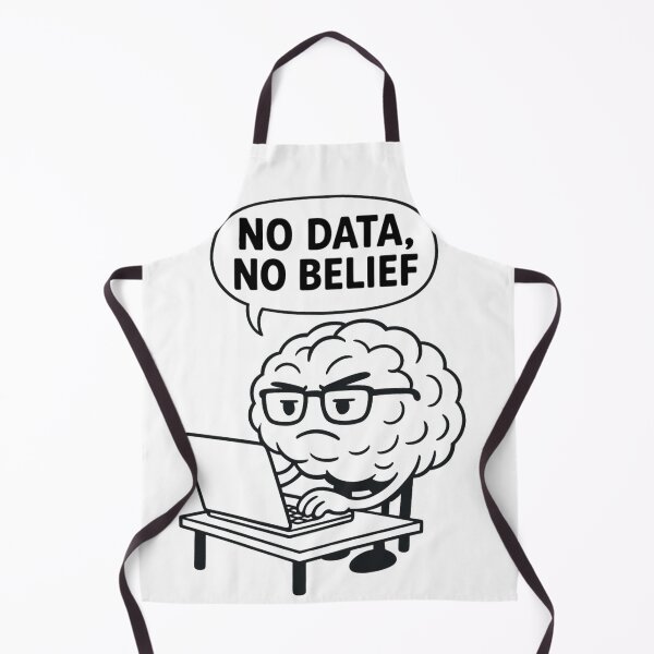 Item preview, No Data No Belief – Funny Brain Science Geek Design designed and sold by jelonkaa.