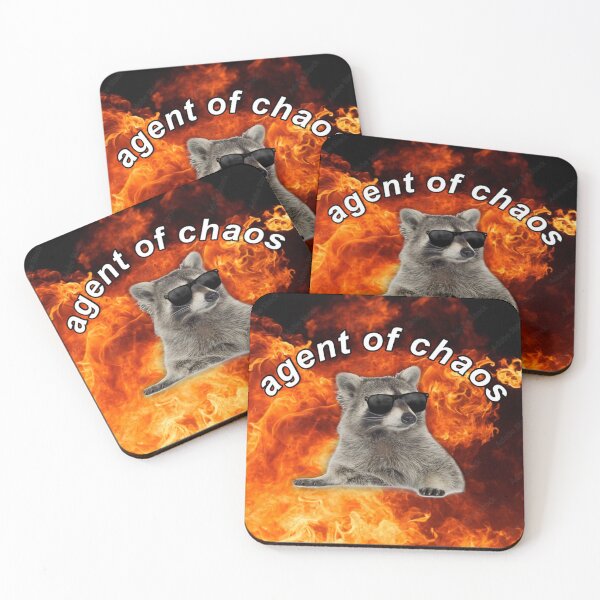 Item preview, Agent of Chaos Raccoon designed and sold by HotspotDesigns.