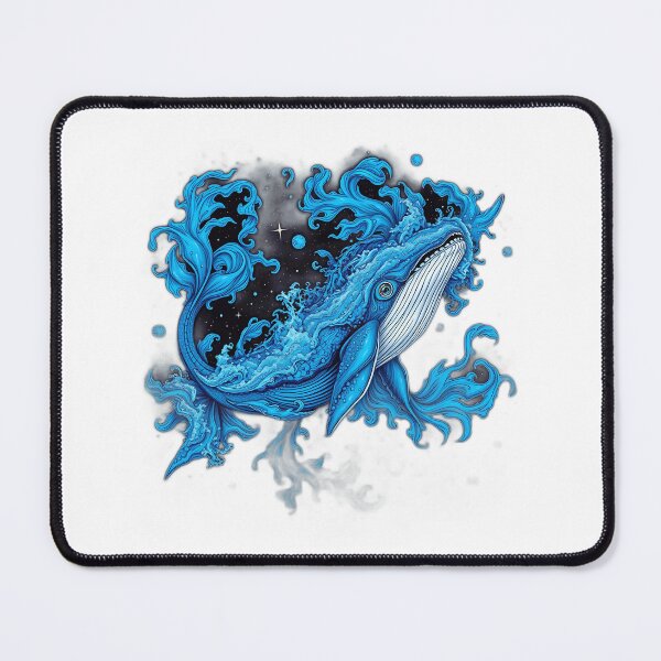 Item preview, Electric Blue Cosmic Whale designed and sold by sharon1210.