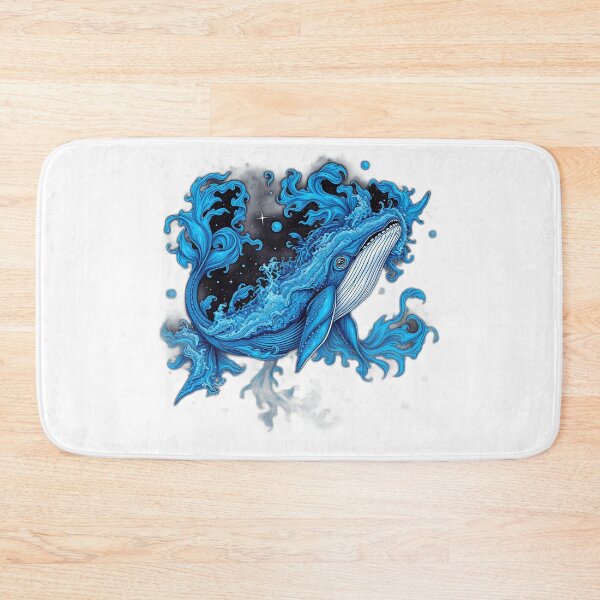 Item preview, Electric Blue Cosmic Whale designed and sold by sharon1210.