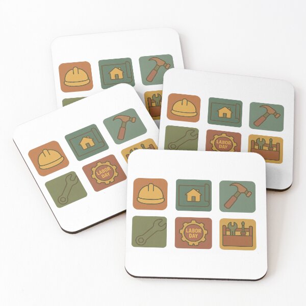 Item preview, Labor day icon set featuring tools and symbols, isolated on transparent, AI generated designed and sold by dvoevnore.
