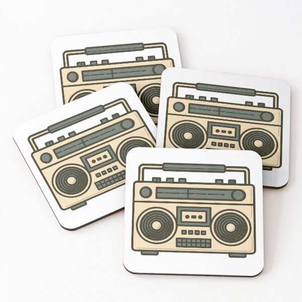 Item preview, Retro Cassette Boombox – 80s Music Vibes designed and sold by Sztuboo.