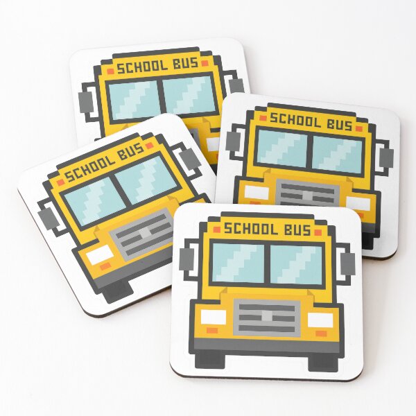 Item preview, School bus pixel art style, isolated on transparent background, back to school, AI generated designed and sold by dvoevnore.