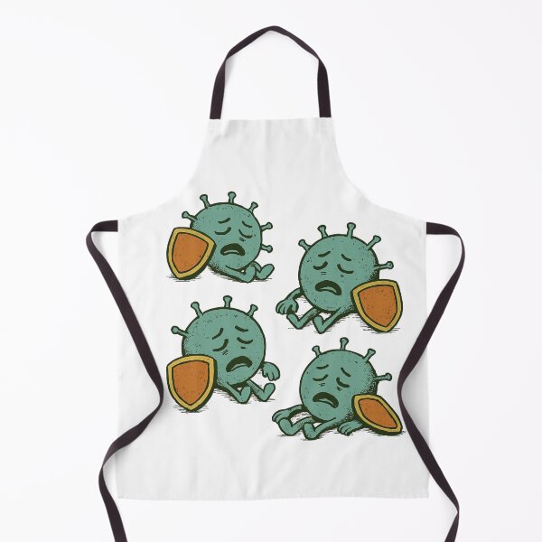 Item preview, Cute Cartoon Virus Defeated by Immune System | Funny Germ Illustration designed and sold by ZenFray.