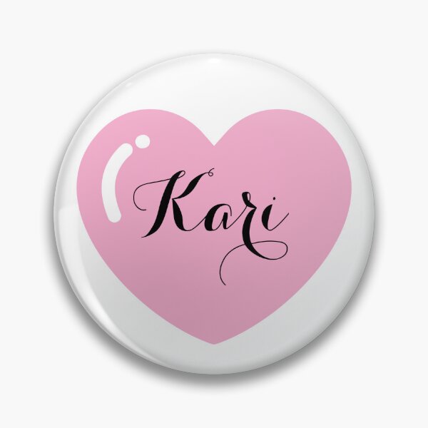 Item preview, Kari Name with Pink Heart  designed and sold by Monika Howarth.