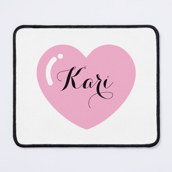 Item preview, Kari Name with Pink Heart  designed and sold by Monika Howarth.