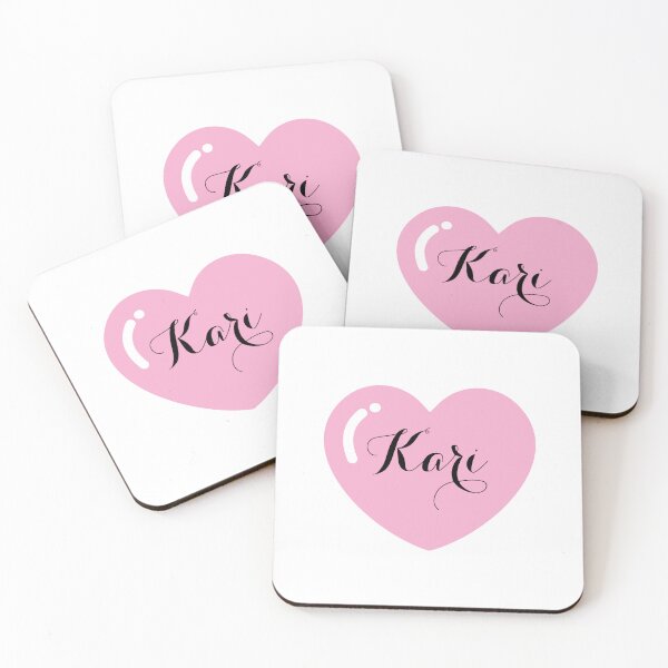 Item preview, Kari Name with Pink Heart  designed and sold by Monika Howarth.